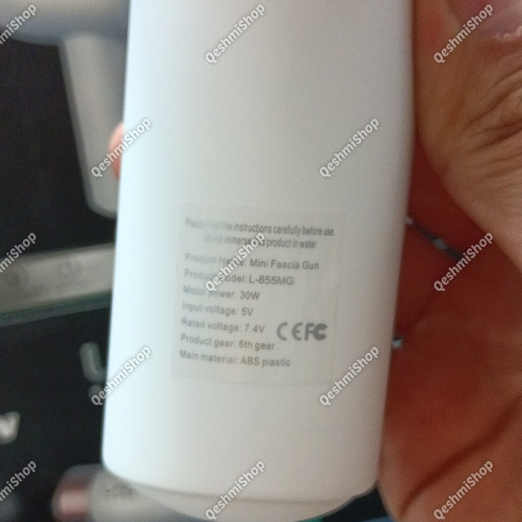 مینی ماساژور تفنگی شارژی LAC مدل L-855MG (همراه با 4 سری تخصصی)