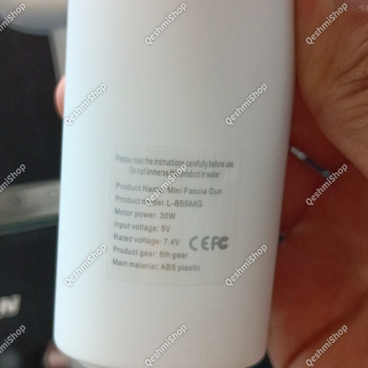 مینی ماساژور تفنگی شارژی LAC مدل L-855MG (همراه با 4 سری تخصصی)