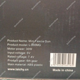 مینی ماساژور تفنگی شارژی LAC مدل L-855MG (همراه با 4 سری تخصصی)