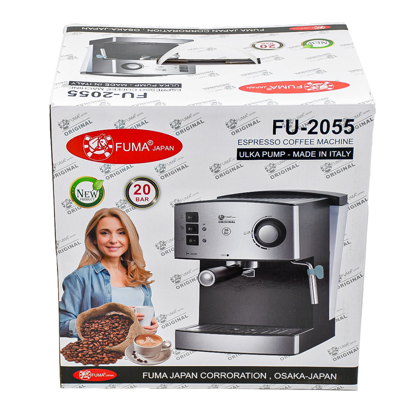 اسپرسو ساز فوما مدل FU2055 ظرفیت ۱.۶ لیتر بدنه استیل